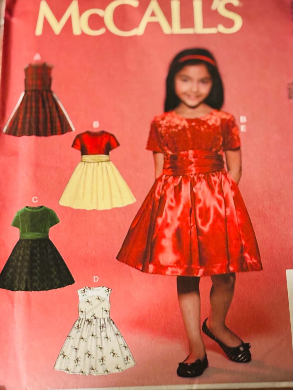 McCall's M7648  Girls Dresses  Sizes 3-6  Uncut